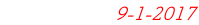 Good through 9-1-2017